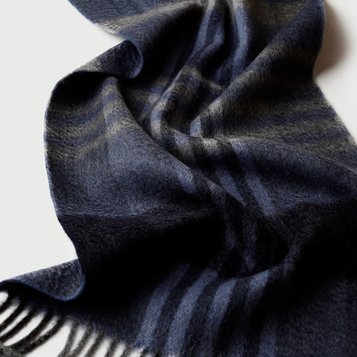 Men's Gentleman Three Colors Matching Plaid Cashmere Scarf - image 3