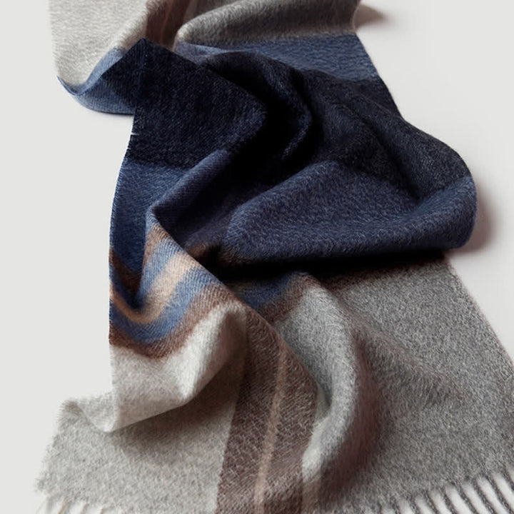 Men's Gentleman Three Colors Matching Plaid Cashmere Scarf - image 21