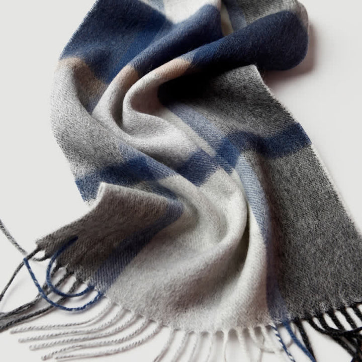 Men's Gentleman Three Colors Matching Plaid Cashmere Scarf - image 30