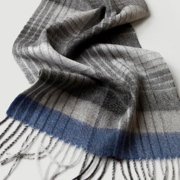 Men's Gentleman Three Colors Matching Plaid Cashmere Scarf - image 36