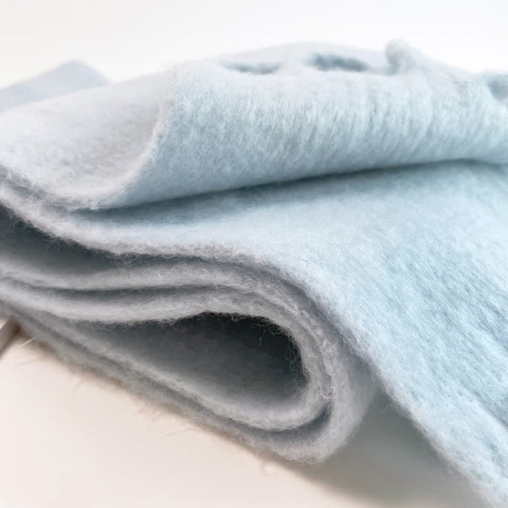 Unisex Thick Solid Color Oversized Warm Chunky Scarf - image 3