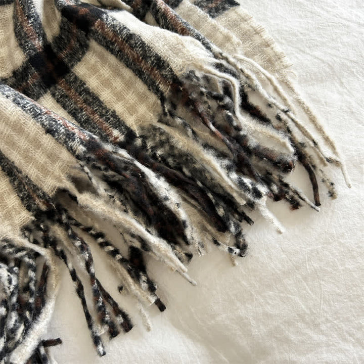 Unisex Generous Plaid Fashion Winter Scarf - image 3