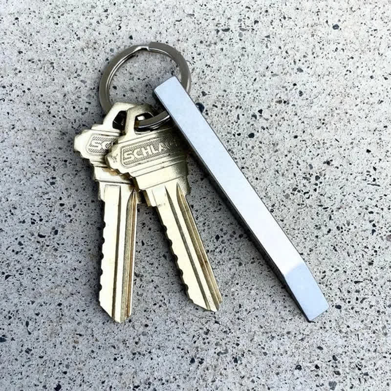 Mini EDC Pry Bar Tool Heavy Duty Keychain - image 4