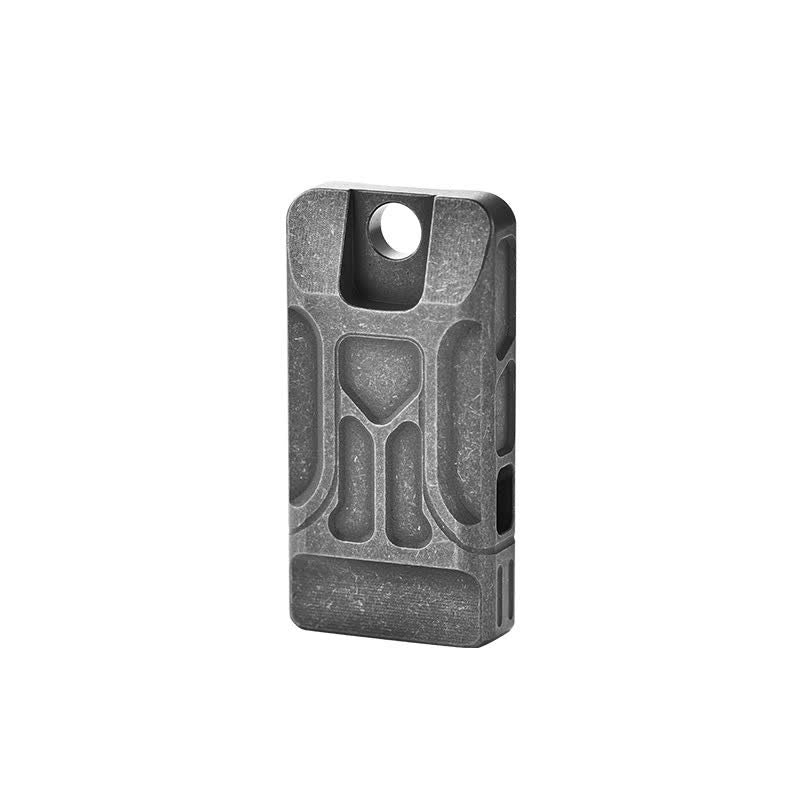 Emergency Whistle High Decibel Survival Pensant Keychain - Gray - image 2