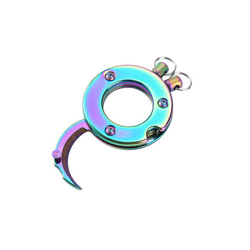 Mini Eagle Claw Folding Knife EDC Pandant Keychain - Colored - image 2