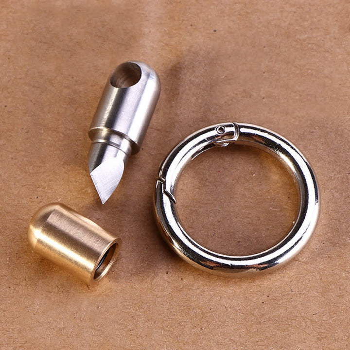 Mini Capsule Pocket Unpacking Cutter Keychain