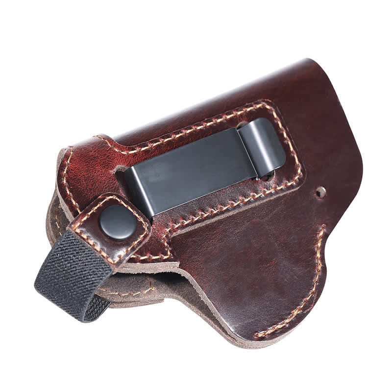 Leather Holster Belt Clip With Retention Strap Belt Bag - image 3