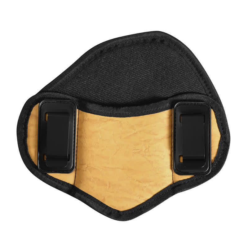 Outdoor Tactical Holster Clip Leather Belt Bag - Yellow - Left - image 12