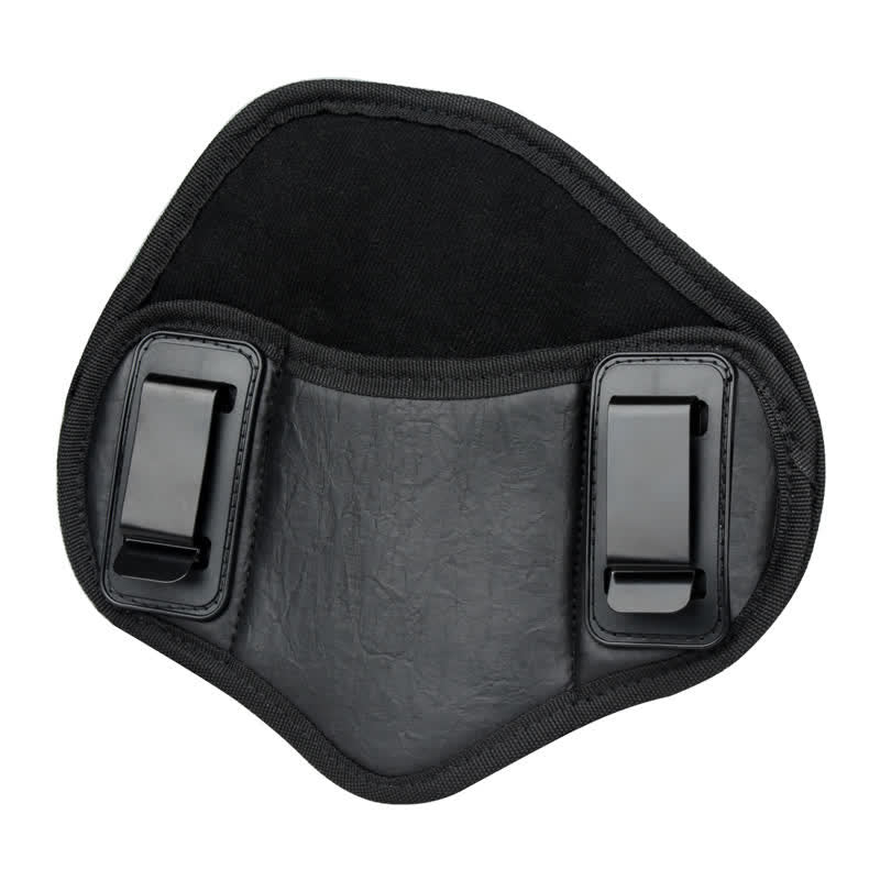 Outdoor Tactical Holster Clip Leather Belt Bag - Black - Right - image 0