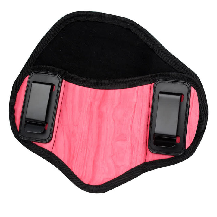 Outdoor Tactical Holster Clip Leather Belt Bag - Pink - Right - image 8
