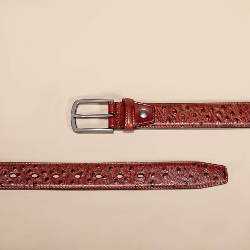 Exotic Crocodile Pattern Alligator Leather Belt - image 4