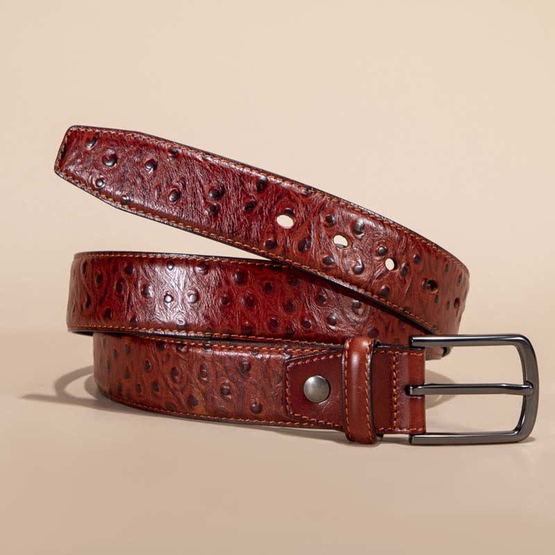 Exotic Crocodile Pattern Alligator Leather Belt - image 2