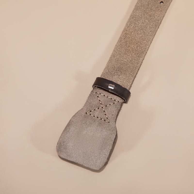 Timeless Square Buckle Double Prong Cowhide Leather Belt - image 2