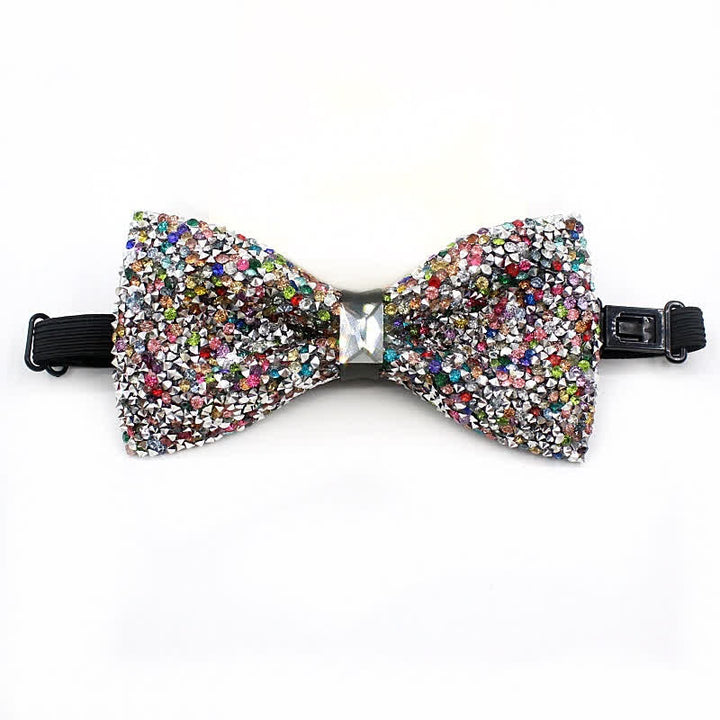 Men's Multicolored Shiny Stones Party Bow Tie - Style #1 - image 0