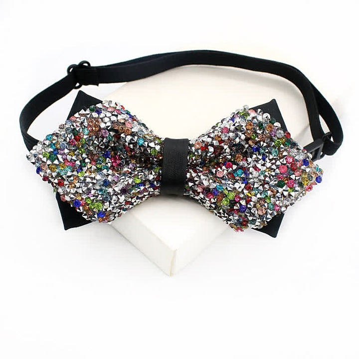 Men's Multicolored Shiny Stones Party Bow Tie - Style #2 - image 1