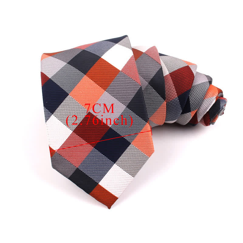 Men's Fashion Casual Modern Checked Narrow Necktie - image 9