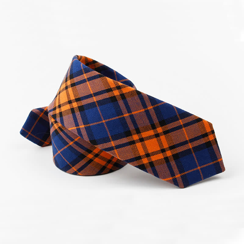Men's Trendy Plaid Pattern Bow Tie Handkerchief Necktie - image 15