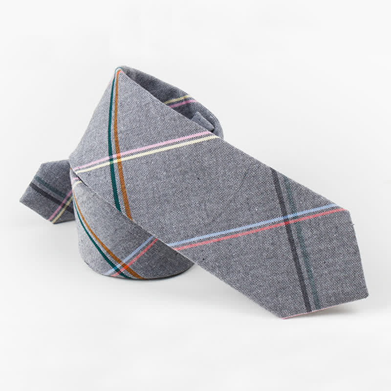 Men's Trendy Plaid Pattern Bow Tie Handkerchief Necktie - image 9