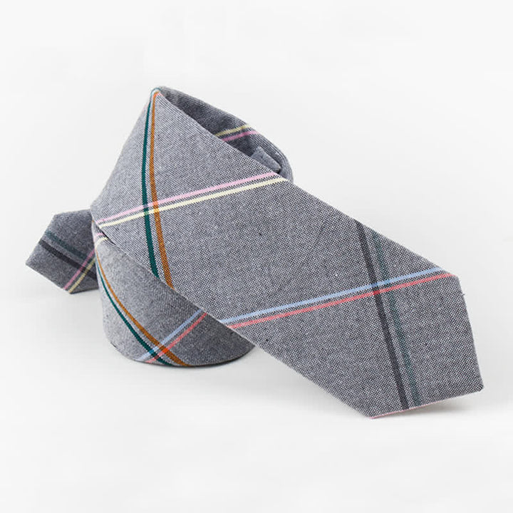 Men's Trendy Plaid Pattern Bow Tie Handkerchief Necktie - image 9
