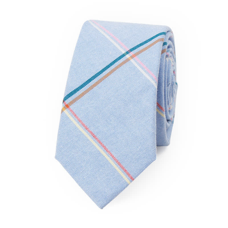 Men's Trendy Plaid Pattern Bow Tie Handkerchief Necktie - Style #15 - Necktie - image 54