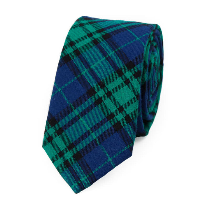 Men's Trendy Plaid Pattern Bow Tie Handkerchief Necktie - Style #1 - Necktie - image 0