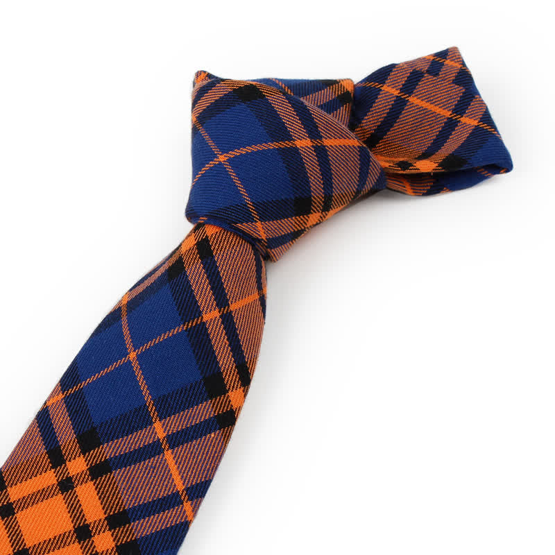 Men's Trendy Plaid Pattern Bow Tie Handkerchief Necktie - image 16