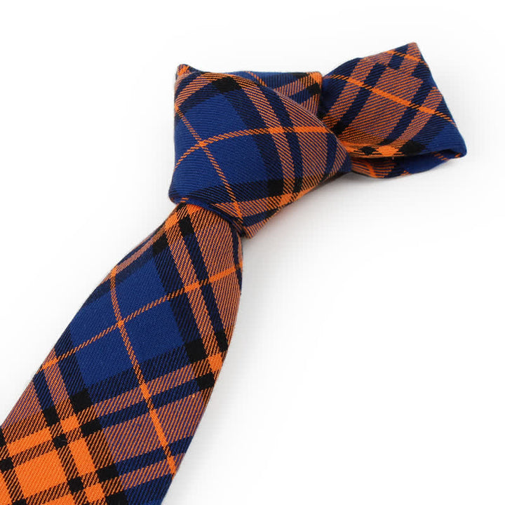 Men's Trendy Plaid Pattern Bow Tie Handkerchief Necktie - image 16