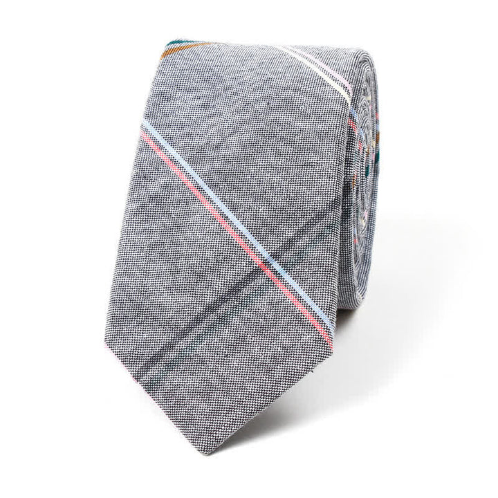Men's Trendy Plaid Pattern Bow Tie Handkerchief Necktie - Style #2 - Necktie - image 8