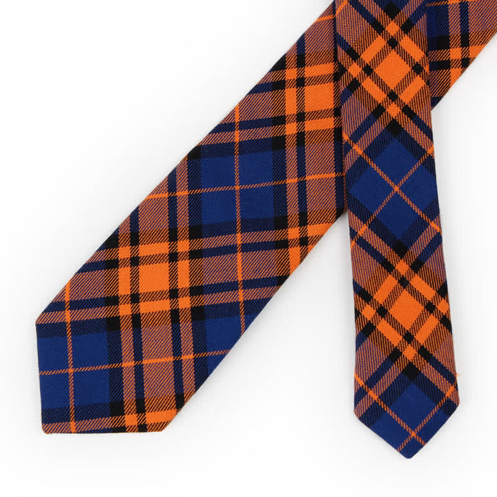 Men's Trendy Plaid Pattern Bow Tie Handkerchief Necktie - image 17
