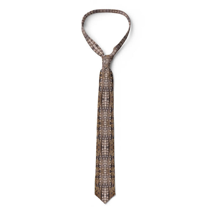 Men's Fun Stylish Animal Skin Printed Necktie - image 2