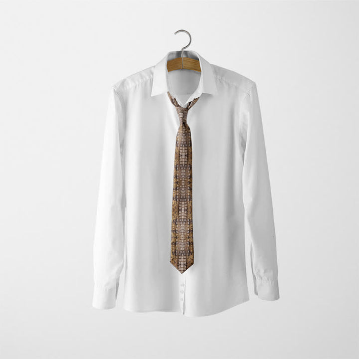 Men's Fun Stylish Animal Skin Printed Necktie - image 1