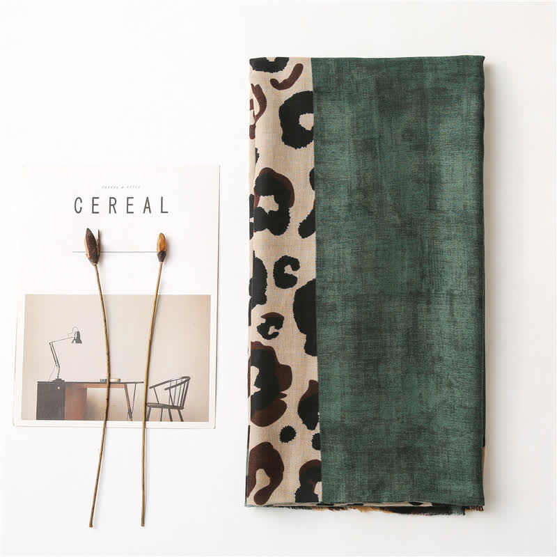 Women's Animal Leopard Printed Large Thin Scarf - image 3