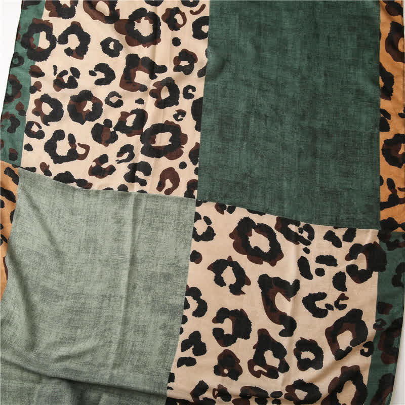 Women's Animal Leopard Printed Large Thin Scarf - image 6