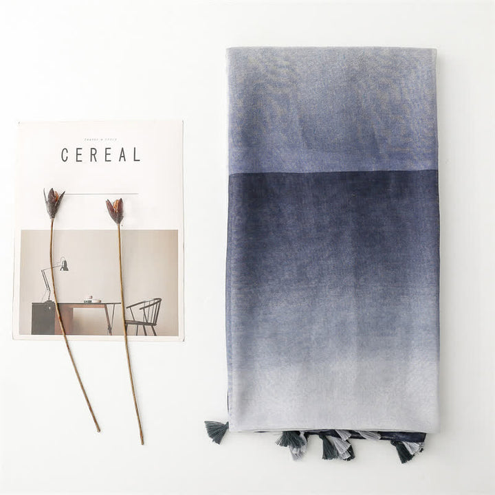 Women's Fresh Unique Gradient Color Thin Scarf - image 1