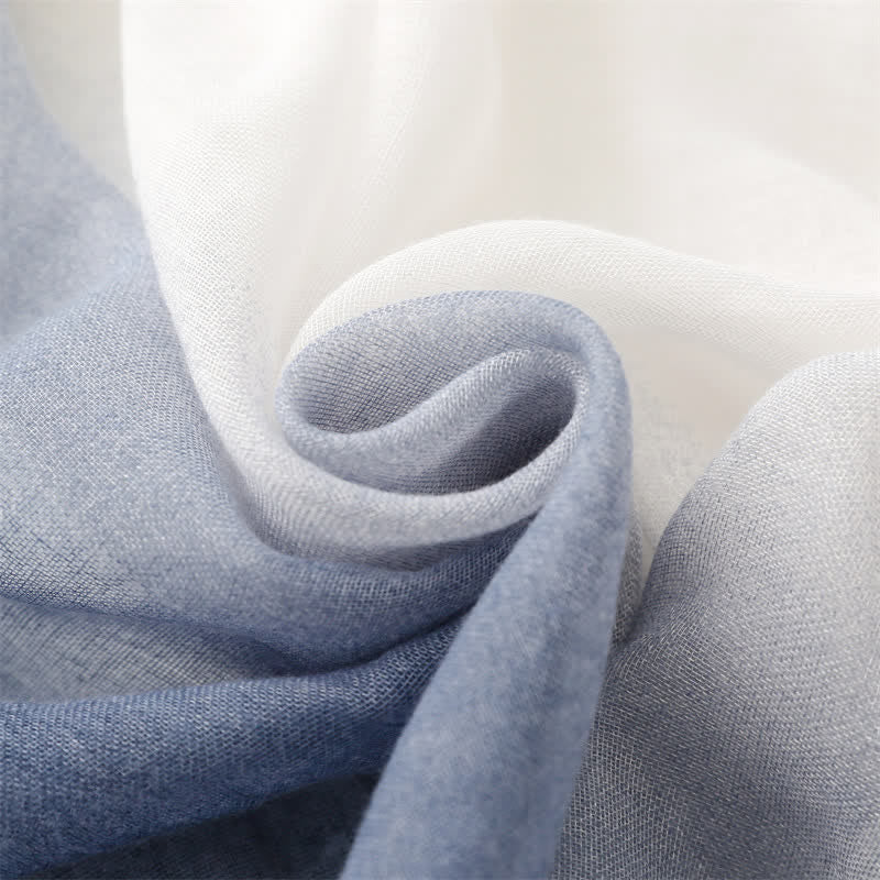 Women's Fresh Unique Gradient Color Thin Scarf - image 4