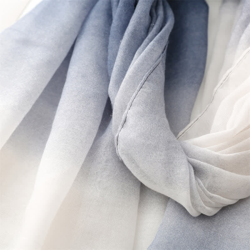 Women's Fresh Unique Gradient Color Thin Scarf - image 6