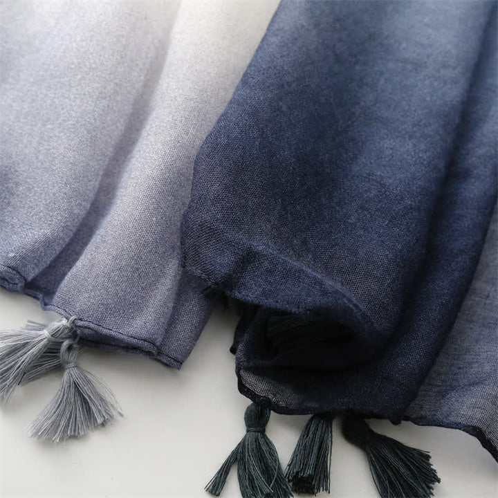 Women's Fresh Unique Gradient Color Thin Scarf - image 7
