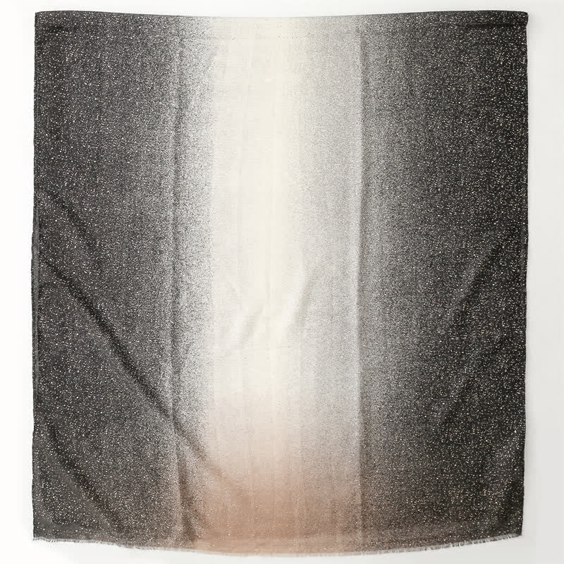 Women's Elegant Foil Printed Gradient Color Thin Scarf - image 3