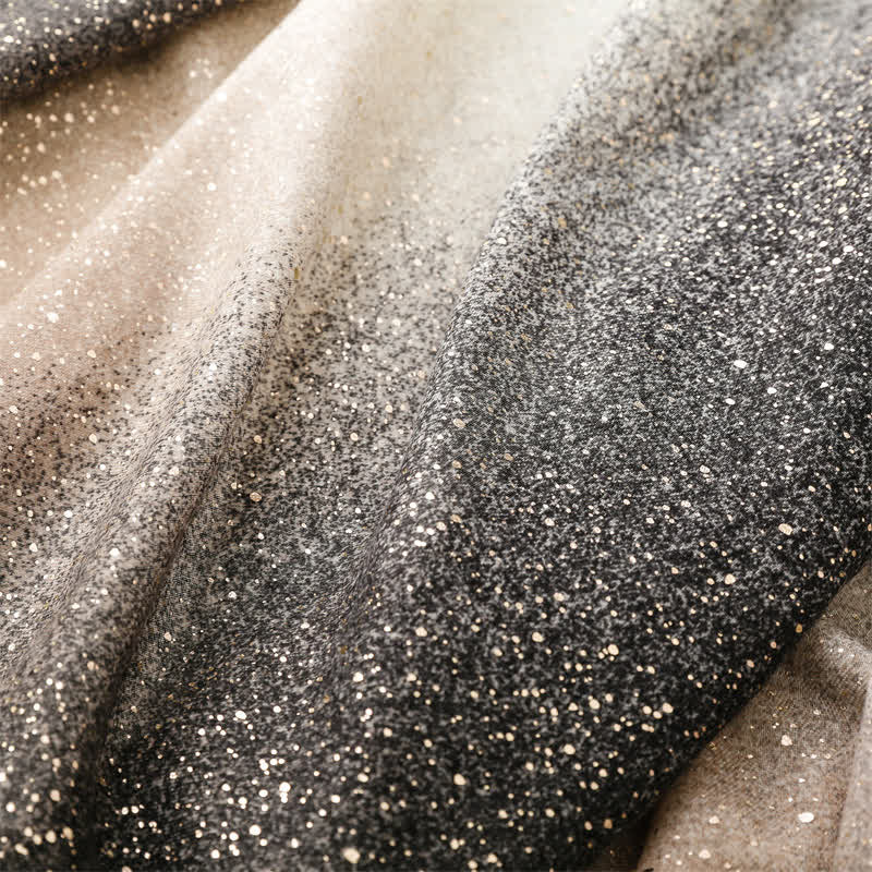 Women's Elegant Foil Printed Gradient Color Thin Scarf - image 4