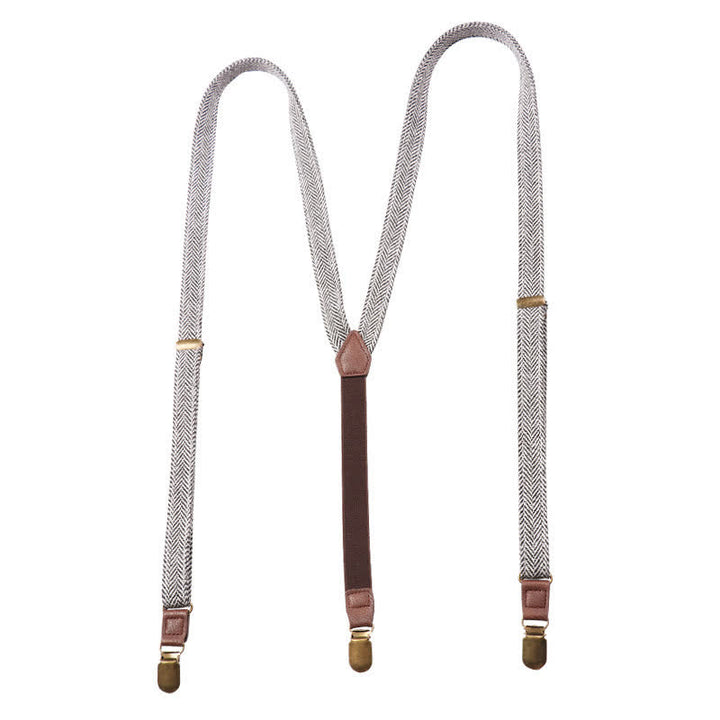 Herringbone Fashion Pants Straps Y-back Suspenders - image 4