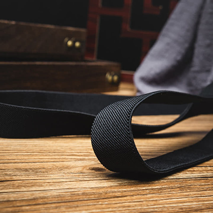 Black X-Back Holster Type Elastic Suspenders - image 3