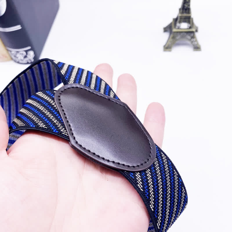 Classic Striped Plaid Paisley 6-Clips Adjustable Suspenders - image 1