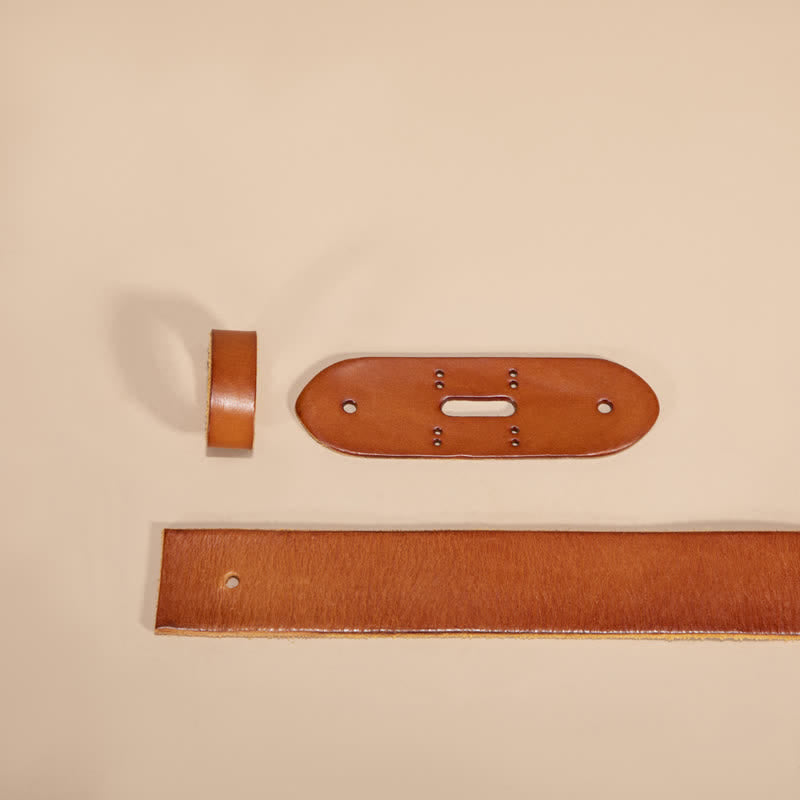 Genuine Leather Belt Strap Without Belt Buckle - image 5
