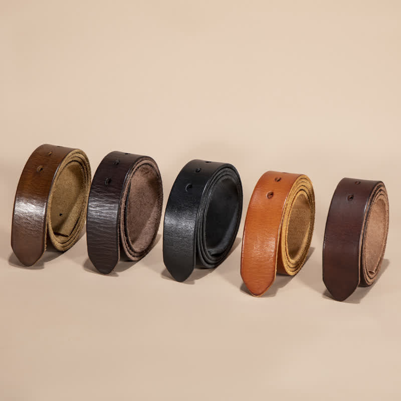 Genuine Leather Belt Strap Without Belt Buckle - image 1