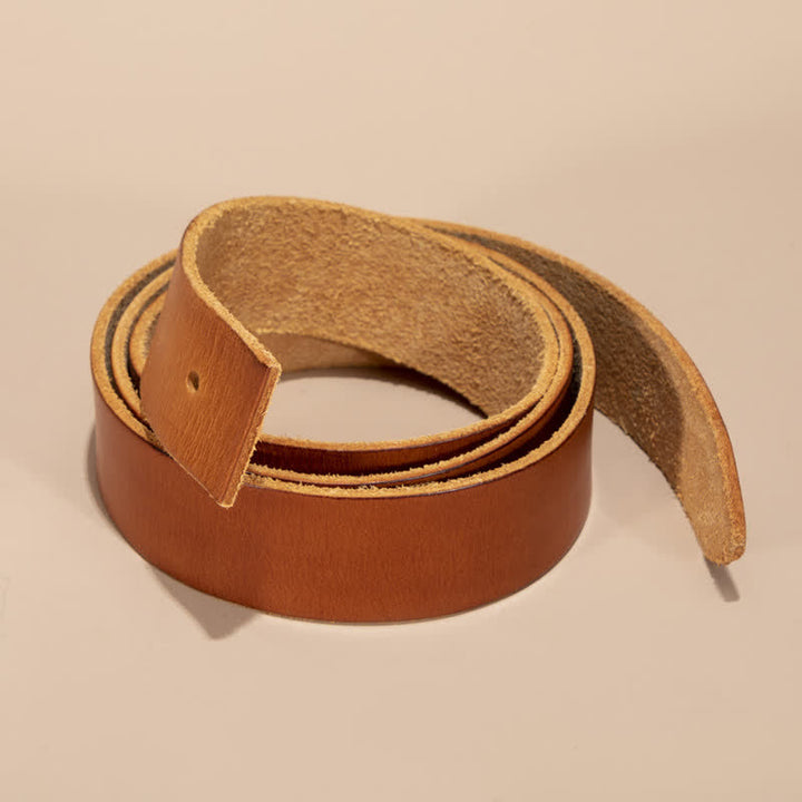 Genuine Leather Belt Strap Without Belt Buckle - image 3