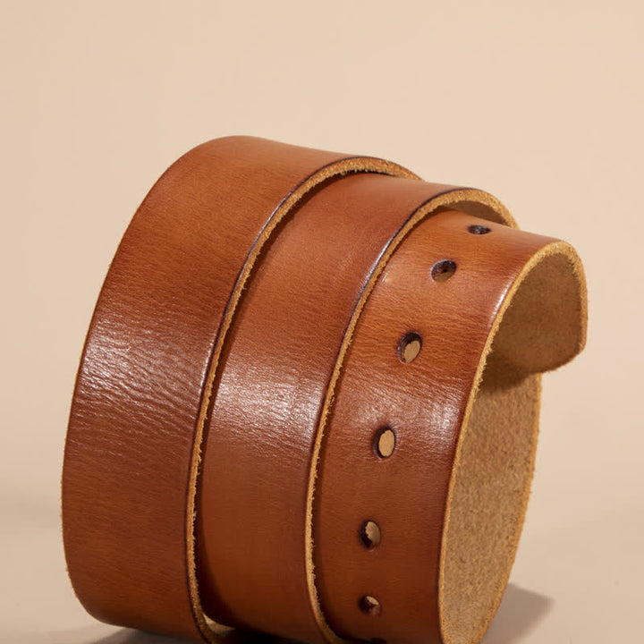 Genuine Leather Belt Strap Without Belt Buckle - image 4