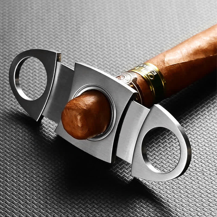3-Finger Cigar Humidor Leather Case with Cigar Cutter - image 8