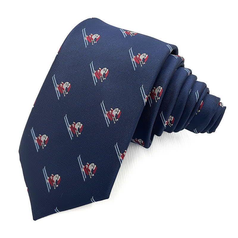 Men's Fun Christmas Theme Santa Claus Motifs Necktie - Style #6 - image 5