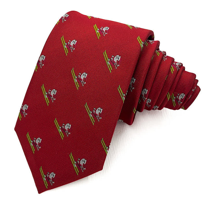 Men's Fun Christmas Theme Santa Claus Motifs Necktie - Style #9 - image 8