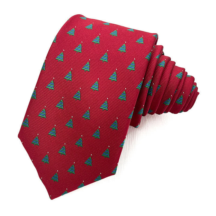 Men's Fun Christmas Theme Santa Claus Motifs Necktie - Style #10 - image 9